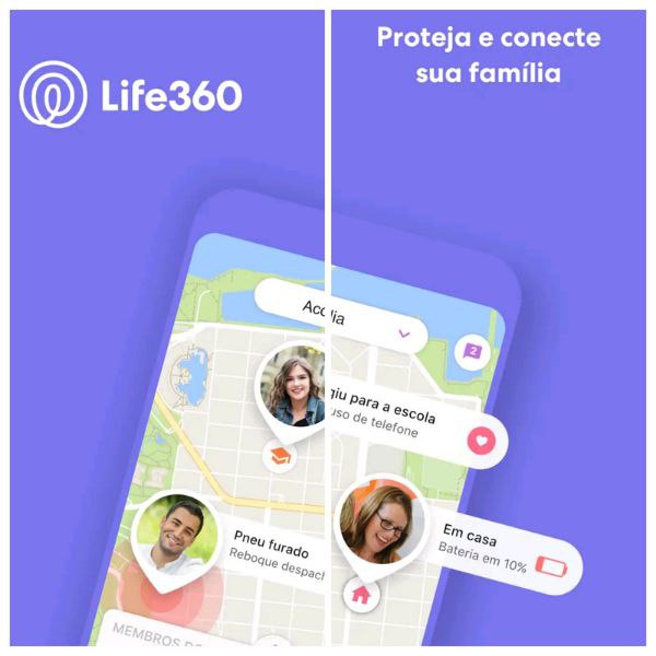 Life360 apps de rastreamento celular