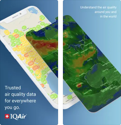 AirVisual aplicativos poluição