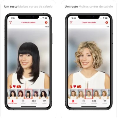 Aplicativos de Simulação de Corte de Cabelo
