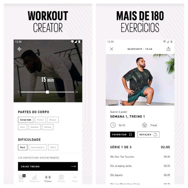 Adidas Training Aplicativos para fazer exercícios físicos